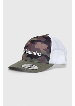 Columbia czapka z daszkiem kolor zielony wzorzysta 1934421.SS23-193 ze sklepu PRM w kategorii Czapki z daszkiem damskie - zdjęcie 166195257