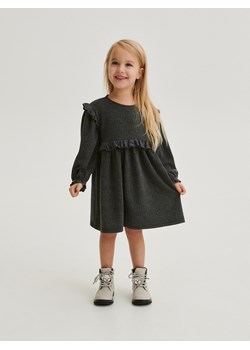 Reserved - Sukienka z ażurową ozdobą - ciemnoszary ze sklepu Reserved w kategorii Sukienki niemowlęce - zdjęcie 166196536