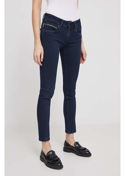 Pepe Jeans jeansy SLIM JEANS LW damskie kolor granatowy PL204585DP3 ze sklepu ANSWEAR.com w kategorii Jeansy damskie - zdjęcie 166198018