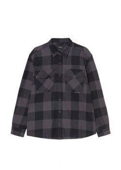 Cropp - Szaro-czarna koszula wierzchnia w kratę - szary ze sklepu Cropp w kategorii Koszule męskie - zdjęcie 166200808