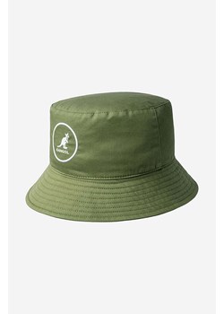 Kangol kapelusz Cotton Bucket kolor zielony bawełniany K2117SP.OLV-OLIVE ze sklepu ANSWEAR.com w kategorii Kapelusze męskie - zdjęcie 166202216