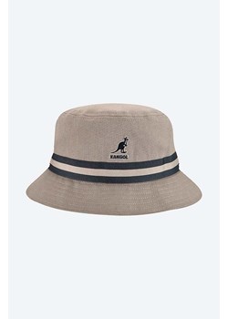 Kangol kapelusz bawełniany Stripe Lahinch kolor granatowy bawełniany K4012SP.GREY-GREY ze sklepu ANSWEAR.com w kategorii Kapelusze męskie - zdjęcie 166202218