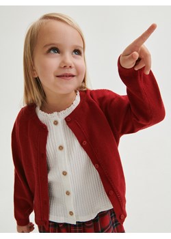 Reserved - Kardigan z domieszką wełny - czerwony ze sklepu Reserved w kategorii Bluzy i swetry - zdjęcie 166206939