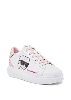 Karl Lagerfeld Skórzane sneakersy KAPRI KC GLIMMER LO LACE ze sklepu Gomez Fashion Store w kategorii Buty sportowe damskie - zdjęcie 166211698