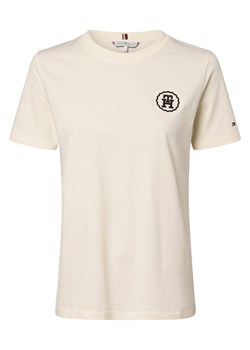 Tommy Hilfiger T-shirt damski Kobiety Bawełna piaskowy jednolity ze sklepu vangraaf w kategorii Bluzki damskie - zdjęcie 166217685