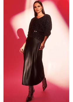 Czarna spódnica midi 4218, Kolor czarny, Rozmiar M, Moodo ze sklepu Primodo w kategorii Spódnice - zdjęcie 166220825
