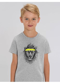 WOOOP Koszulka &quot;Hipster lion&quot; w kolorze szarym ze sklepu Limango Polska w kategorii T-shirty chłopięce - zdjęcie 166229026
