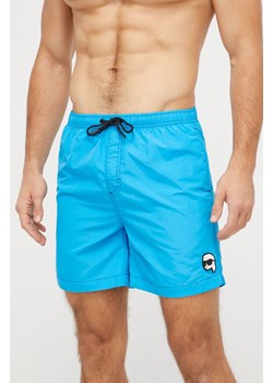 Karl Lagerfeld szorty kąpielowe kolor niebieski ze sklepu ANSWEAR.com w kategorii Kąpielówki - zdjęcie 166233338