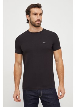 Calvin Klein t-shirt męski kolor czarny gładki ze sklepu ANSWEAR.com w kategorii T-shirty męskie - zdjęcie 166233538