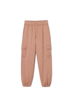 Cropp - Brązowe dresowe joggery cargo - brązowy ze sklepu Cropp w kategorii Spodnie damskie - zdjęcie 166238809