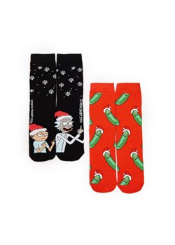 Cropp - 2 pack skarpet świątecznych Rick and Morty - czarny ze sklepu Cropp w kategorii Skarpetki męskie - zdjęcie 166240018
