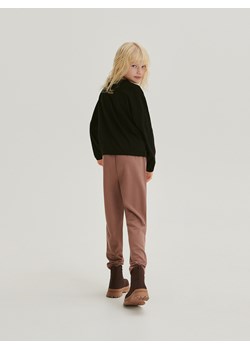 Reserved - Spodnie z wiskozą - bursztynowy ze sklepu Reserved w kategorii Spodnie dziewczęce - zdjęcie 166242329