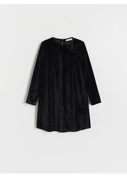 Reserved - Błyszcząca sukienka - czarny ze sklepu Reserved w kategorii Sukienki dziewczęce - zdjęcie 166242458