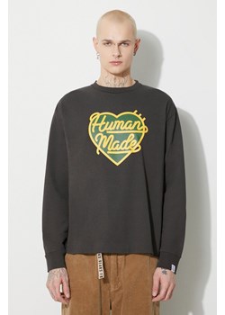 Human Made longsleeve bawełniany Graphic kolor czarny z nadrukiem HM26CS007 ze sklepu PRM w kategorii T-shirty męskie - zdjęcie 166245928