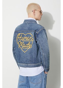 Human Made kurtka jeansowa Denim Work męska kolor granatowy przejściowa HM26JK008 ze sklepu PRM w kategorii Kurtki męskie - zdjęcie 166245956