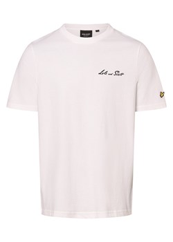 Lyle & Scott T-shirt męski Mężczyźni Bawełna écru nadruk ze sklepu vangraaf w kategorii T-shirty męskie - zdjęcie 166248087