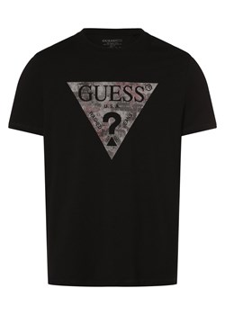 GUESS T-shirt męski Mężczyźni Bawełna czarny nadruk ze sklepu vangraaf w kategorii T-shirty męskie - zdjęcie 166248107