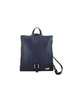 Stylowy plecak damski skórzany - Granatowy ze sklepu Barberinis w kategorii Plecaki - zdjęcie 166248956