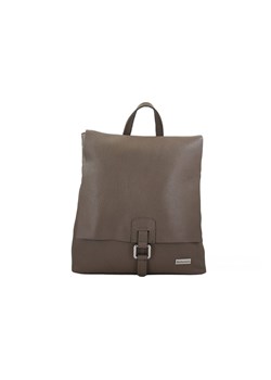 Stylowy plecak damski skórzany - Beżowy ciemny ze sklepu Barberinis w kategorii Plecaki - zdjęcie 166248988