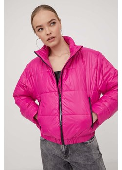 HUGO kurtka damska kolor różowy zimowa ze sklepu ANSWEAR.com w kategorii Kurtki damskie - zdjęcie 166249718