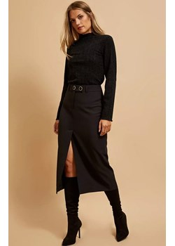 Elegancka czarna spódnica midi 4216, Kolor czarny, Rozmiar XL, Moodo ze sklepu Primodo w kategorii Spódnice - zdjęcie 166253725