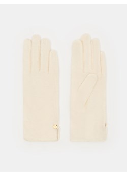 Mohito - Jasne rękawiczki z wełną - biały ze sklepu Mohito w kategorii Rękawiczki damskie - zdjęcie 166257457
