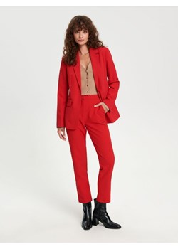 Sinsay - Spodnie garniturowe - czerwony ze sklepu Sinsay w kategorii Spodnie damskie - zdjęcie 166258078