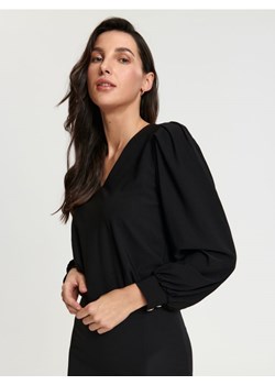 Sinsay - Bluzka z długimi rękawami - czarny ze sklepu Sinsay w kategorii Bluzki damskie - zdjęcie 166258107