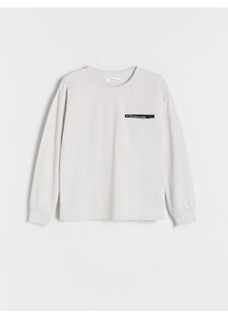 Reserved - Longsleeve oversize - jasnoszary ze sklepu Reserved w kategorii T-shirty chłopięce - zdjęcie 166265567