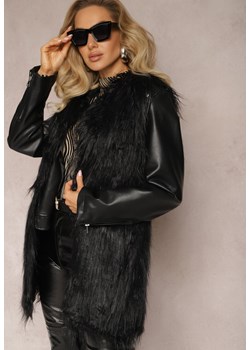 Czarna Kamizelka Crow ze sklepu Renee odzież w kategorii Kamizelki damskie - zdjęcie 166266445