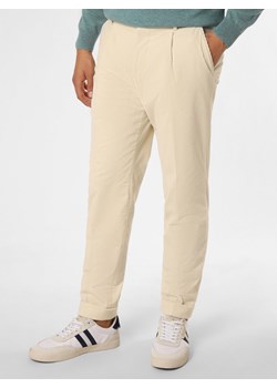 BOSS Spodnie Mężczyźni Bawełna écru jednolity ze sklepu vangraaf w kategorii Spodnie męskie - zdjęcie 166271029