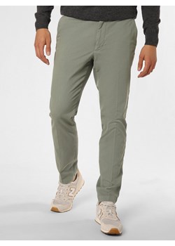 BOSS Spodnie Mężczyźni Bawełna seledynowy jednolity ze sklepu vangraaf w kategorii Spodnie męskie - zdjęcie 166271037