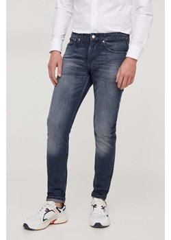 Calvin Klein Jeans jeansy męskie kolor granatowy ze sklepu ANSWEAR.com w kategorii Jeansy męskie - zdjęcie 166272268