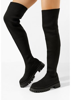 Czarne kozaki z elastyczną cholewką Xena ze sklepu Zapatos w kategorii Kozaki damskie - zdjęcie 166273038