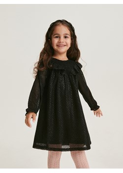 Reserved - Sukienka z falbaną - czarny ze sklepu Reserved w kategorii Sukienki niemowlęce - zdjęcie 166280055