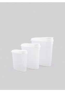Sinsay - Pojemniki do przechowywania 3 pack - biały ze sklepu Sinsay w kategorii Pojemniki kuchenne - zdjęcie 166280678