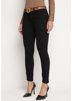 Czarne Jeansy Skinny z Paskiem Barise ze sklepu Born2be Odzież w kategorii Jeansy damskie - zdjęcie 166281038