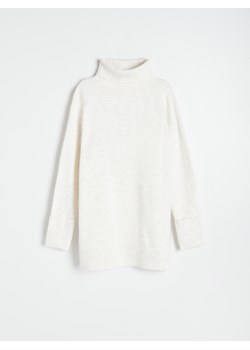 Reserved - Sweter z golfem - złamana biel ze sklepu Reserved w kategorii Swetry damskie - zdjęcie 166285747