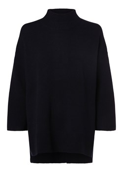 Apriori Damski sweter z wełny merino Kobiety Wełna merino granatowy jednolity ze sklepu vangraaf w kategorii Swetry damskie - zdjęcie 166285857
