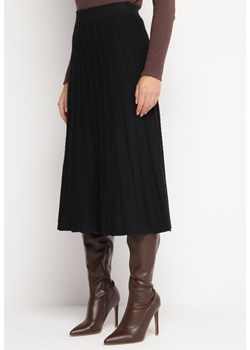 Czarna Trapezowa Spódnica Midi Osea ze sklepu Born2be Odzież w kategorii Spódnice - zdjęcie 166286066