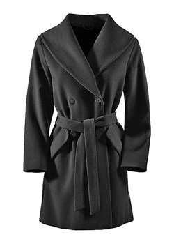 Heine Wełniany płaszcz w kolorze czarnym ze sklepu Limango Polska w kategorii Płaszcze damskie - zdjęcie 166287167