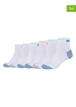 Skechers Skarpety (6 par) w kolorze białym ze sklepu Limango Polska w kategorii Skarpetki dziecięce - zdjęcie 166287269