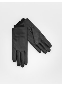 Reserved - Skórzane rękawiczki - czarny ze sklepu Reserved w kategorii Rękawiczki damskie - zdjęcie 166288219