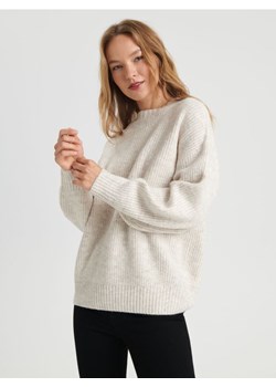Sinsay - Sweter w prążki - kremowy ze sklepu Sinsay w kategorii Swetry damskie - zdjęcie 166289086