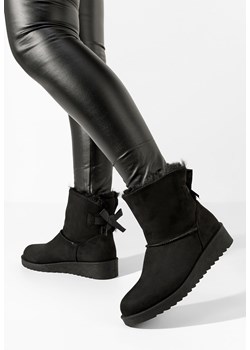 Czarne zimowe buty damskie Norera ze sklepu Zapatos w kategorii Śniegowce damskie - zdjęcie 166289116