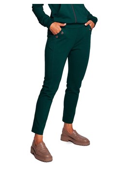 Be Wear Spodnie dresowe w kolorze ciemnozielonym ze sklepu Limango Polska w kategorii Spodnie damskie - zdjęcie 166292357