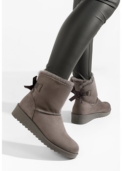 Szare zimowe buty damskie Norera V2 ze sklepu Zapatos w kategorii Śniegowce damskie - zdjęcie 166295559