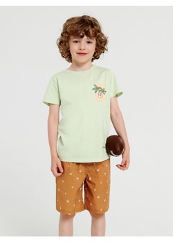 Sinsay - Koszulka z nadrukiem - zielony ze sklepu Sinsay w kategorii T-shirty chłopięce - zdjęcie 166316249