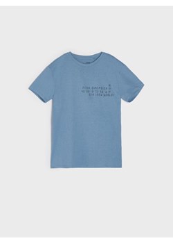 Sinsay - Koszulka z nadrukiem - błękitny ze sklepu Sinsay w kategorii T-shirty chłopięce - zdjęcie 166316257