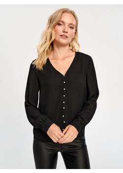 Sinsay - Bluzka z długimi rękawami - czarny ze sklepu Sinsay w kategorii Bluzki damskie - zdjęcie 166316268